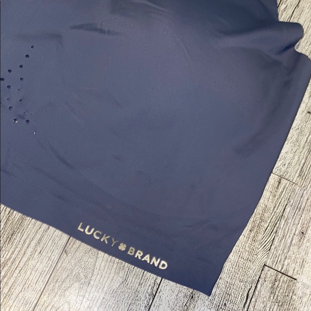 NWT!! Lucky Brand Purple Sports Bra with Wide Straps and V-Neck - Picture 4 of 6